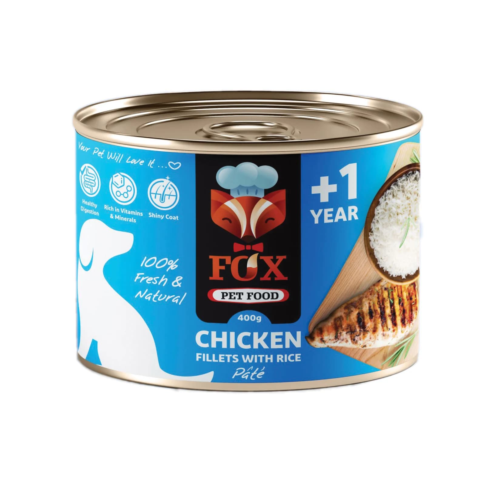 کنسرو پته فیله مرغ و برنج FOX